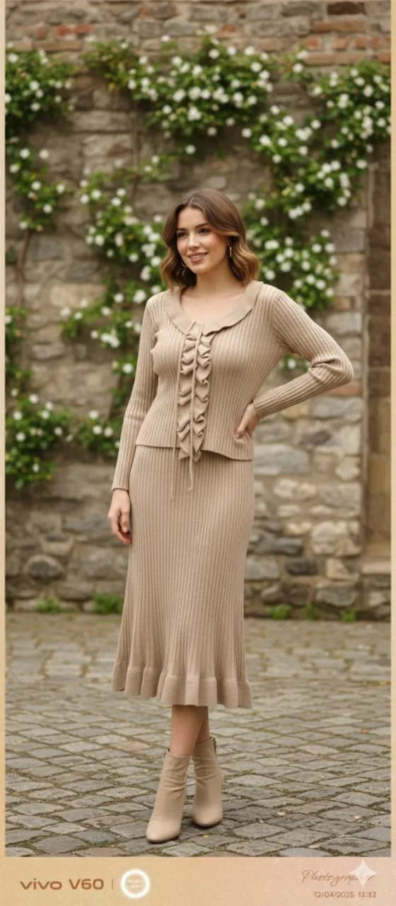 Imported wollen fabric with wollen skirt