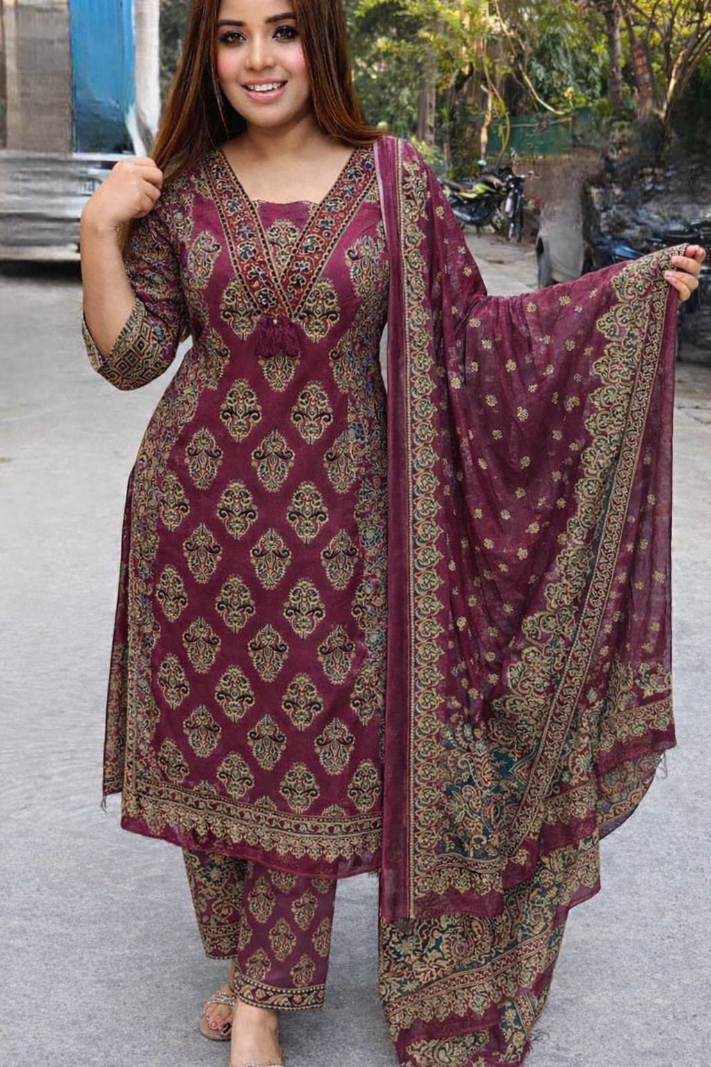 Aarzoo Premium Printed Kurti Set