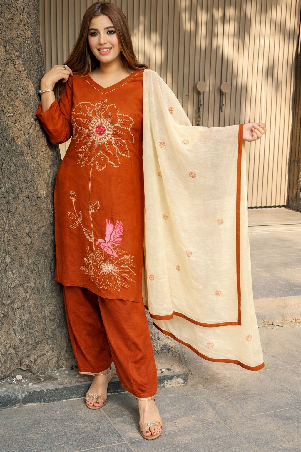 Noorvati Embroidered Ethnic Suit Set