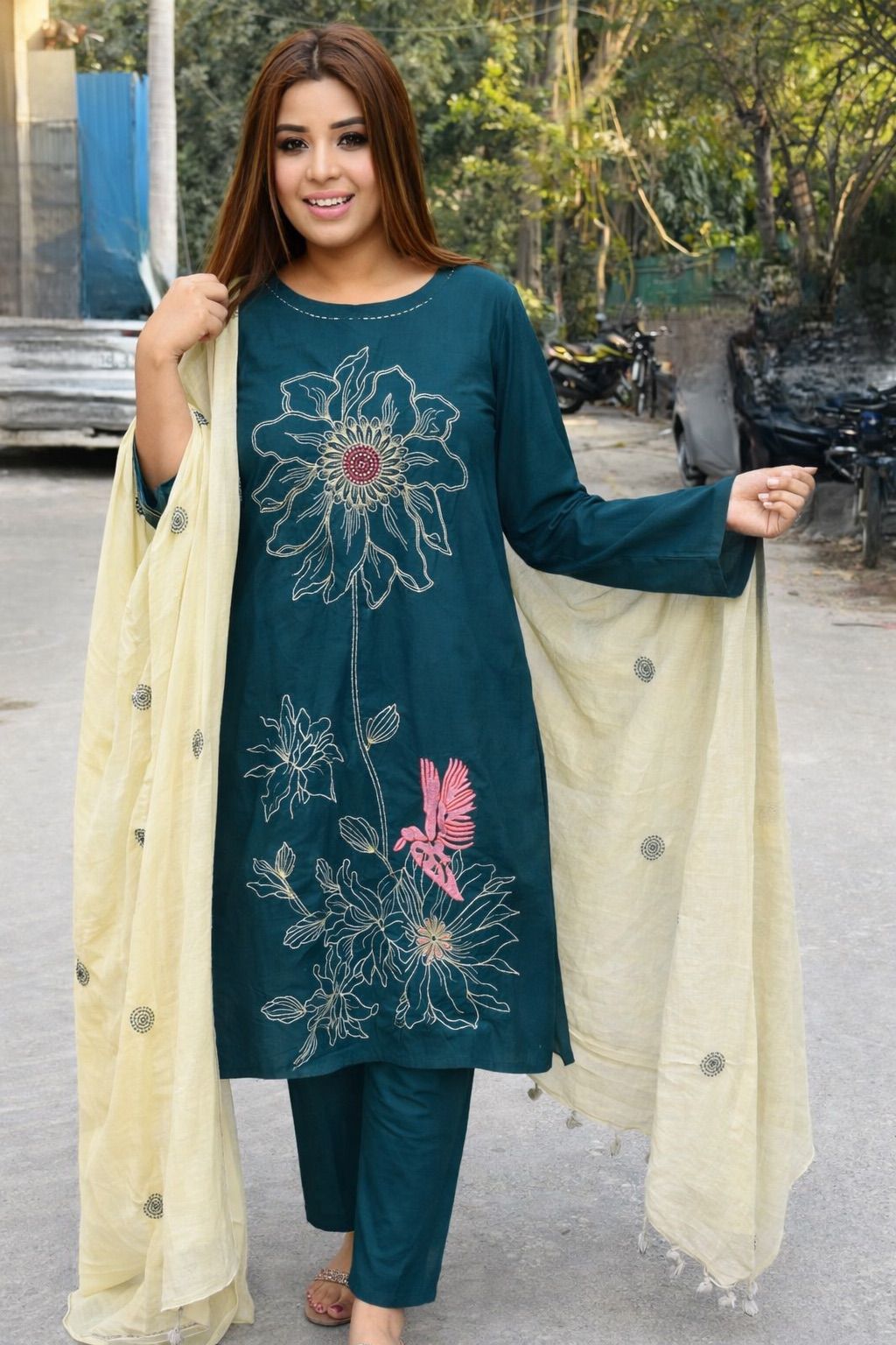 Noorvati Embroidered Ethnic Suit Set