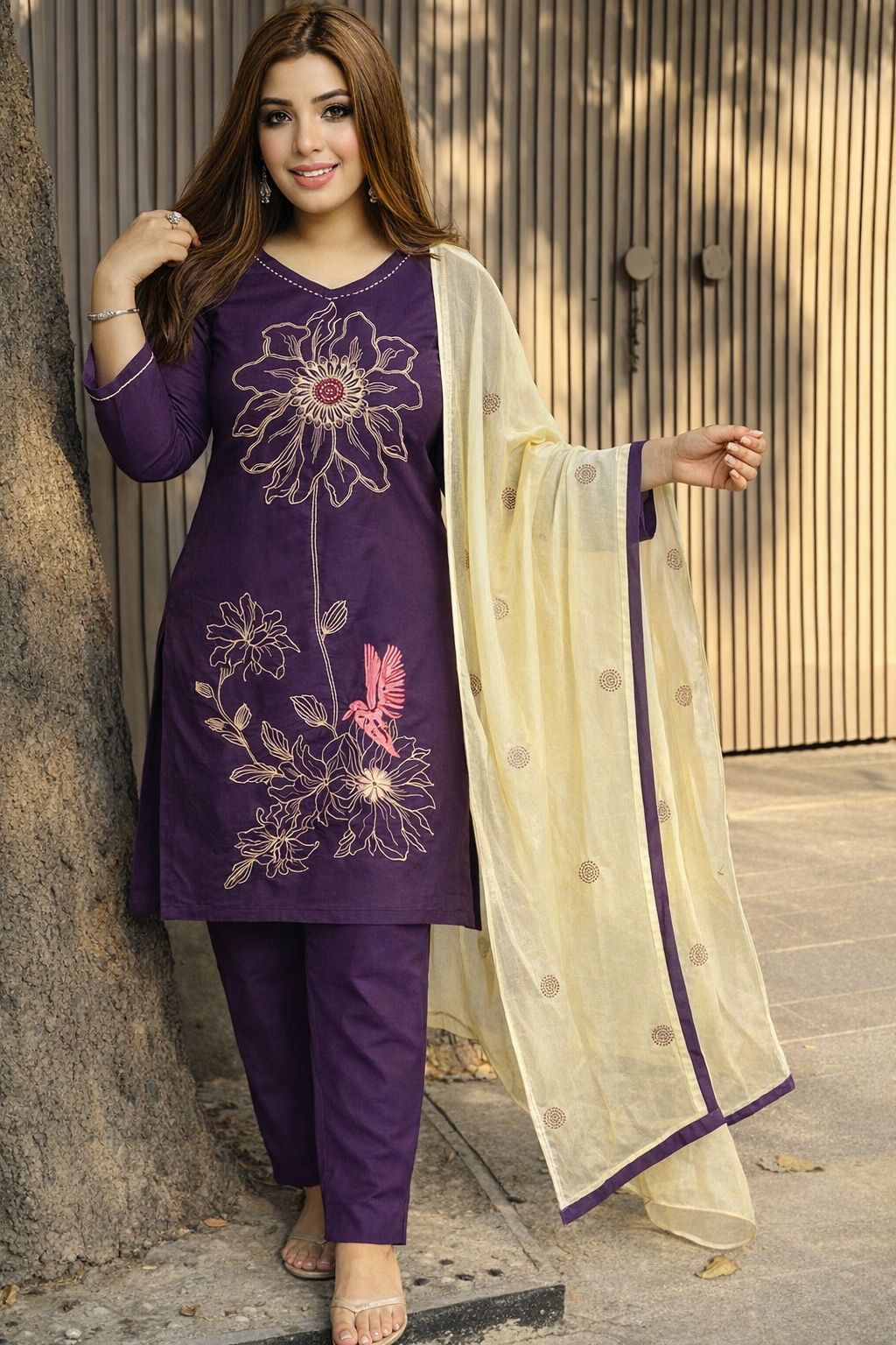 Noorvati Embroidered Ethnic Suit Set