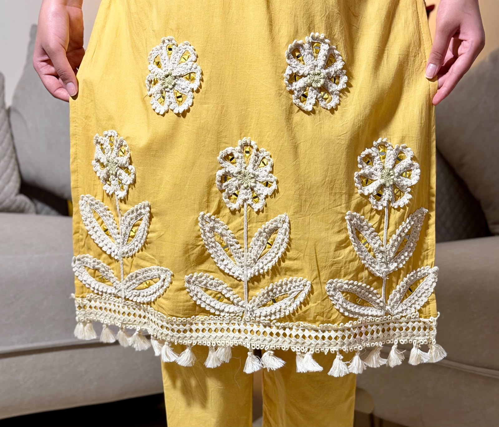 Zarqash Sunset Bloom Suit Set