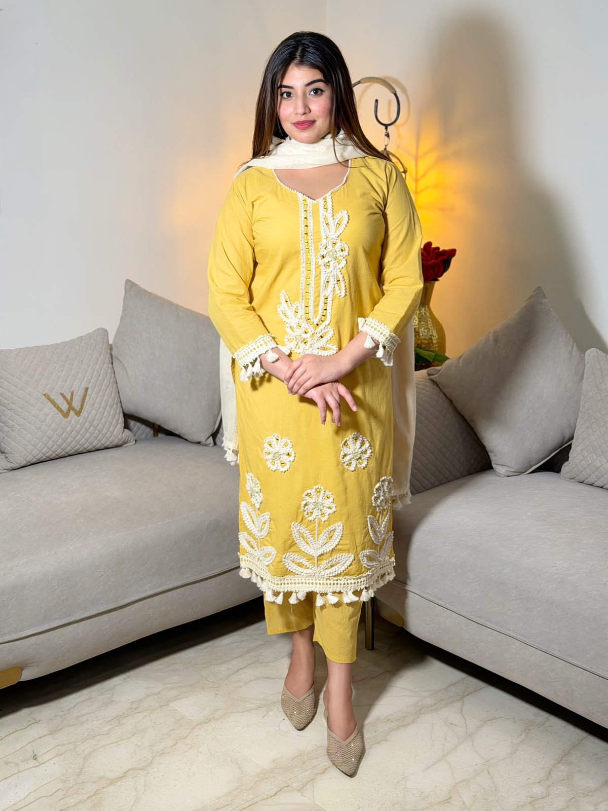 Zarqash Sunset Bloom Suit Set