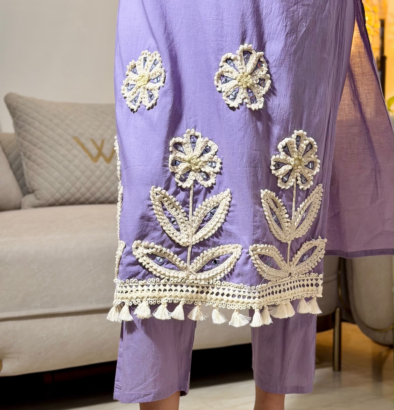 Zarqash Sunset Bloom Suit Set