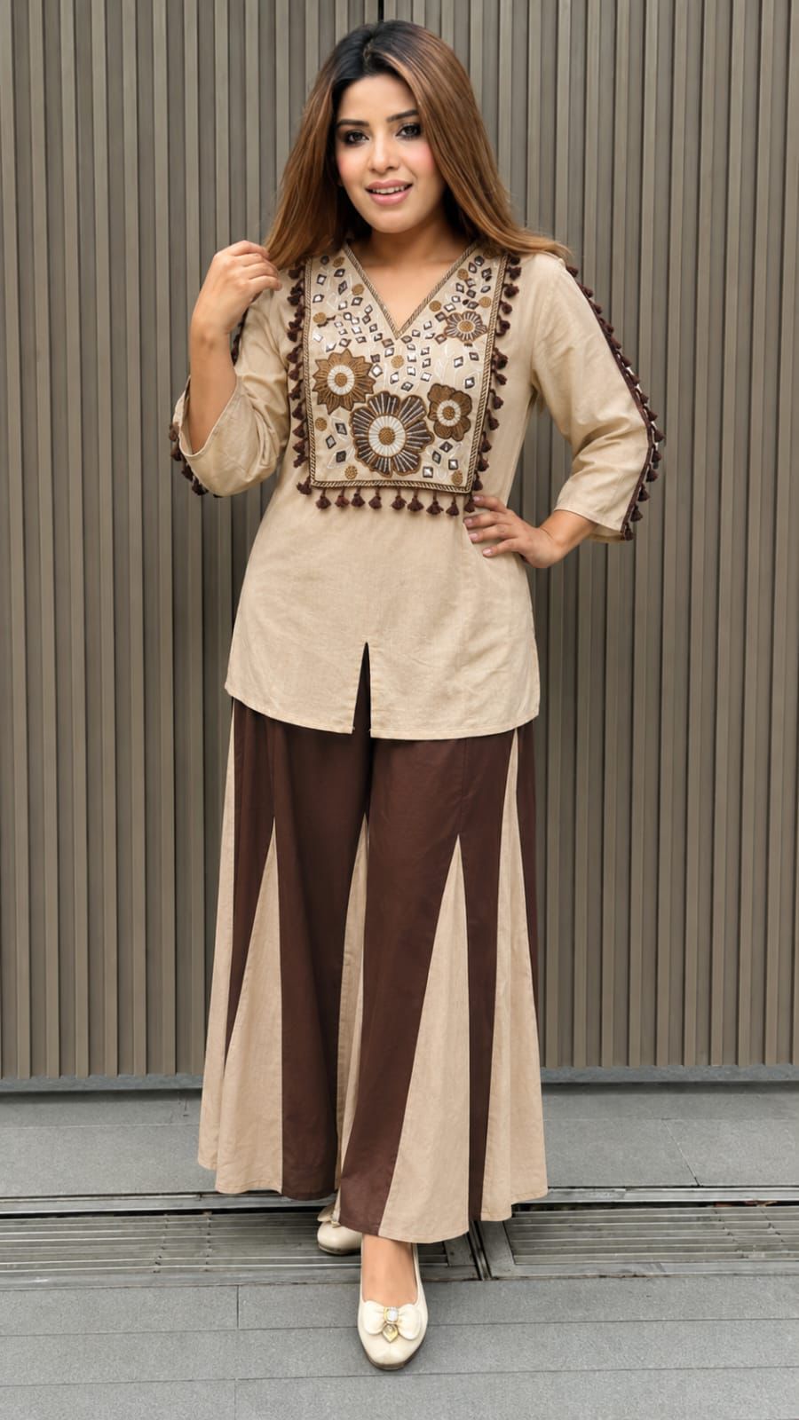Aarivya Bloom Embroidered Co-ord Set