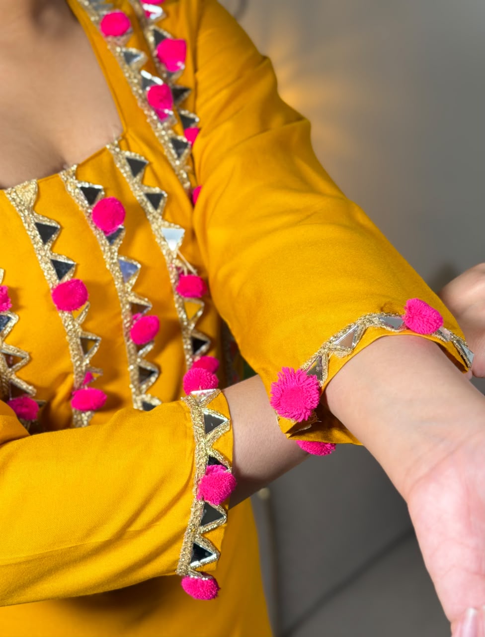 Noorani Pompom Suit Set