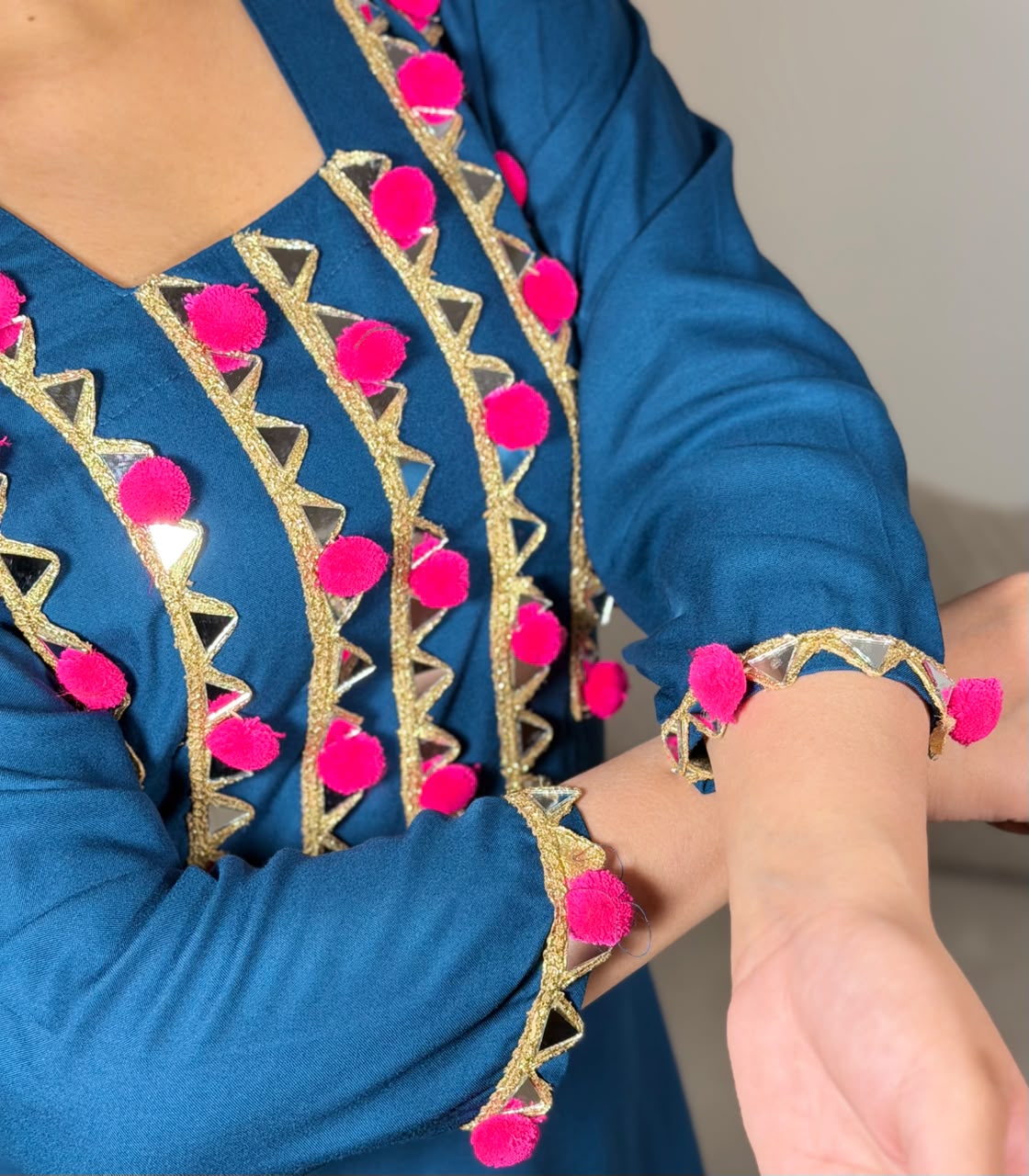Noorani Pompom Suit Set