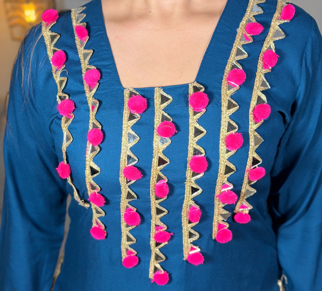 Noorani Pompom Suit Set