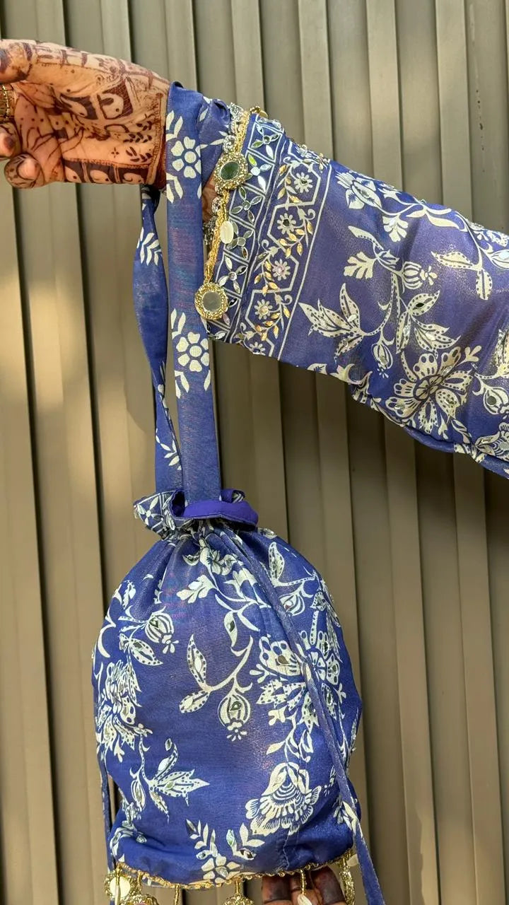 Zivana Sharar Suit- Blue, Pink