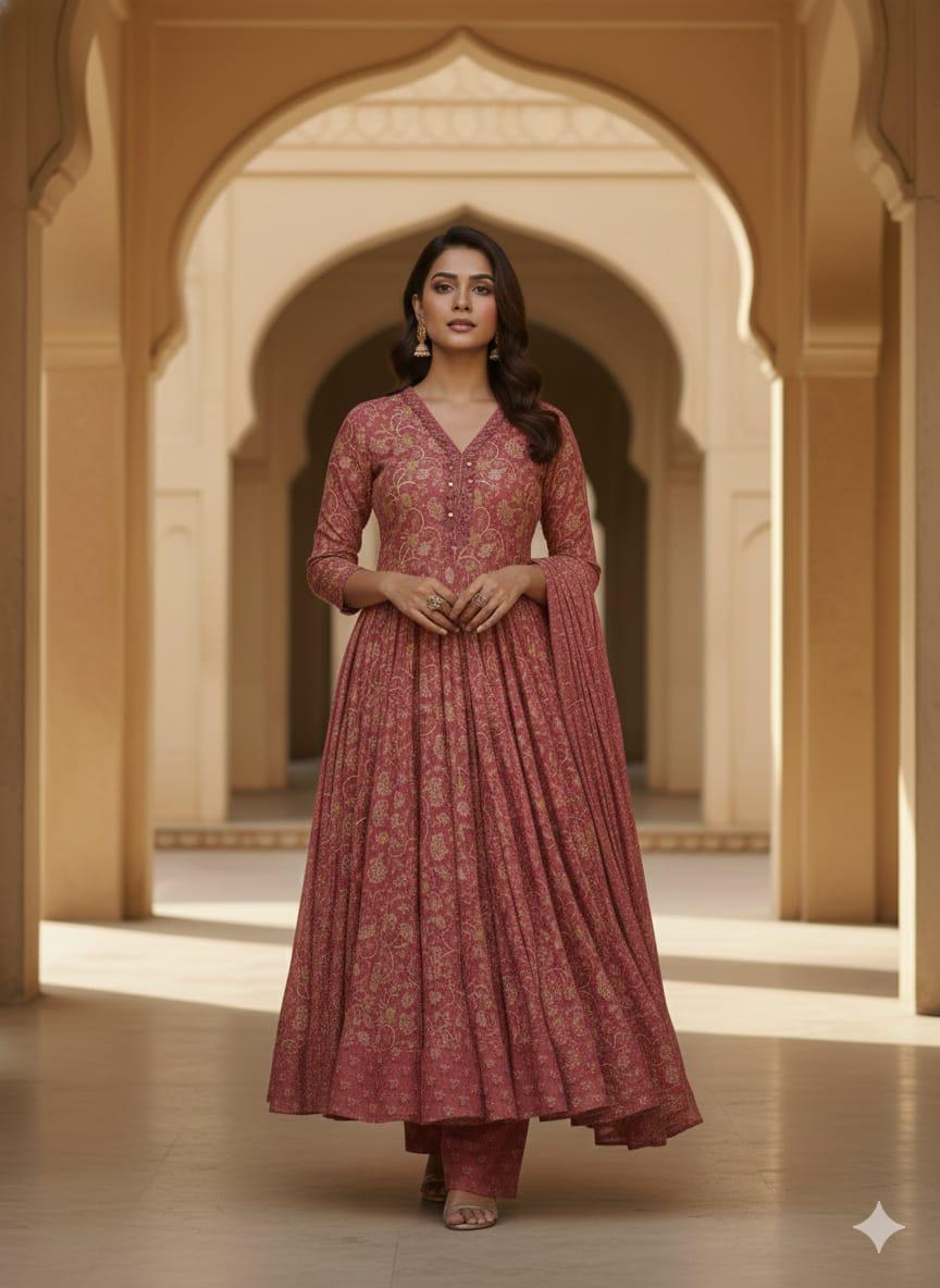 ANVIKA Grace Printed Kurta Set