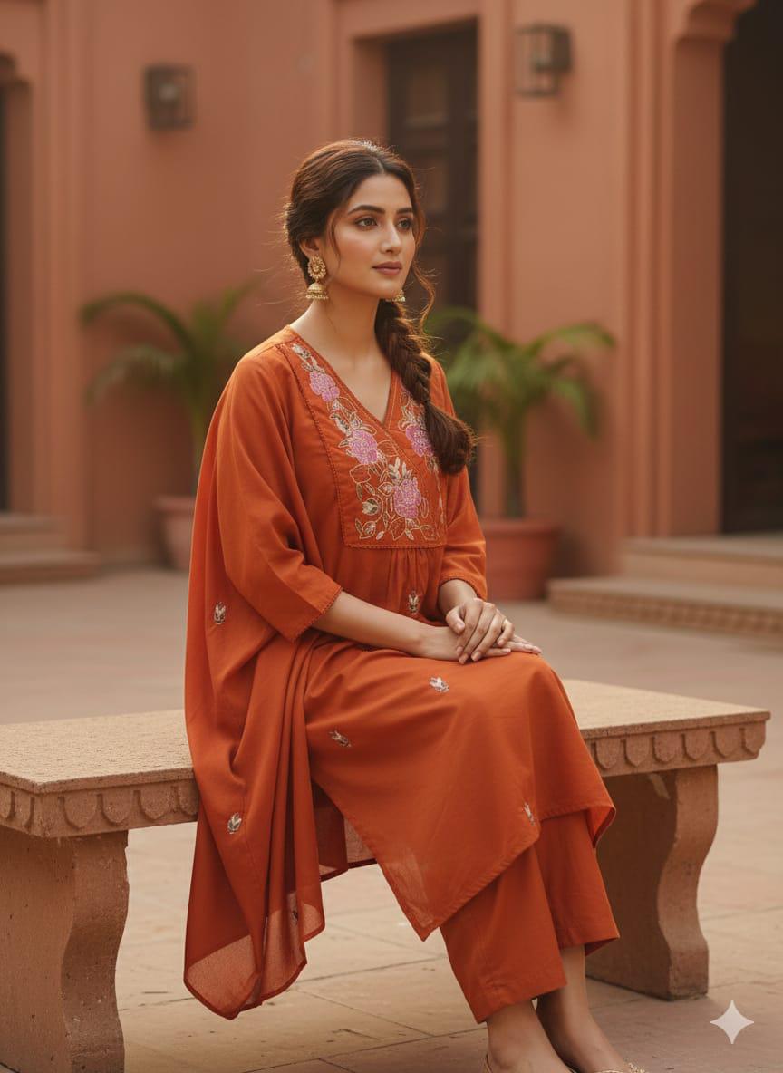 Saanvi Embroidered Kurta set