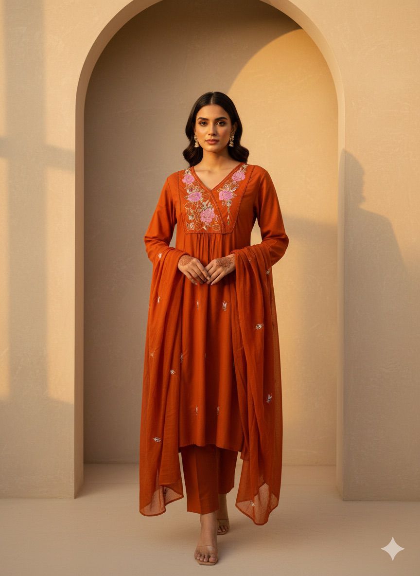 Saanvi Embroidered Kurta set