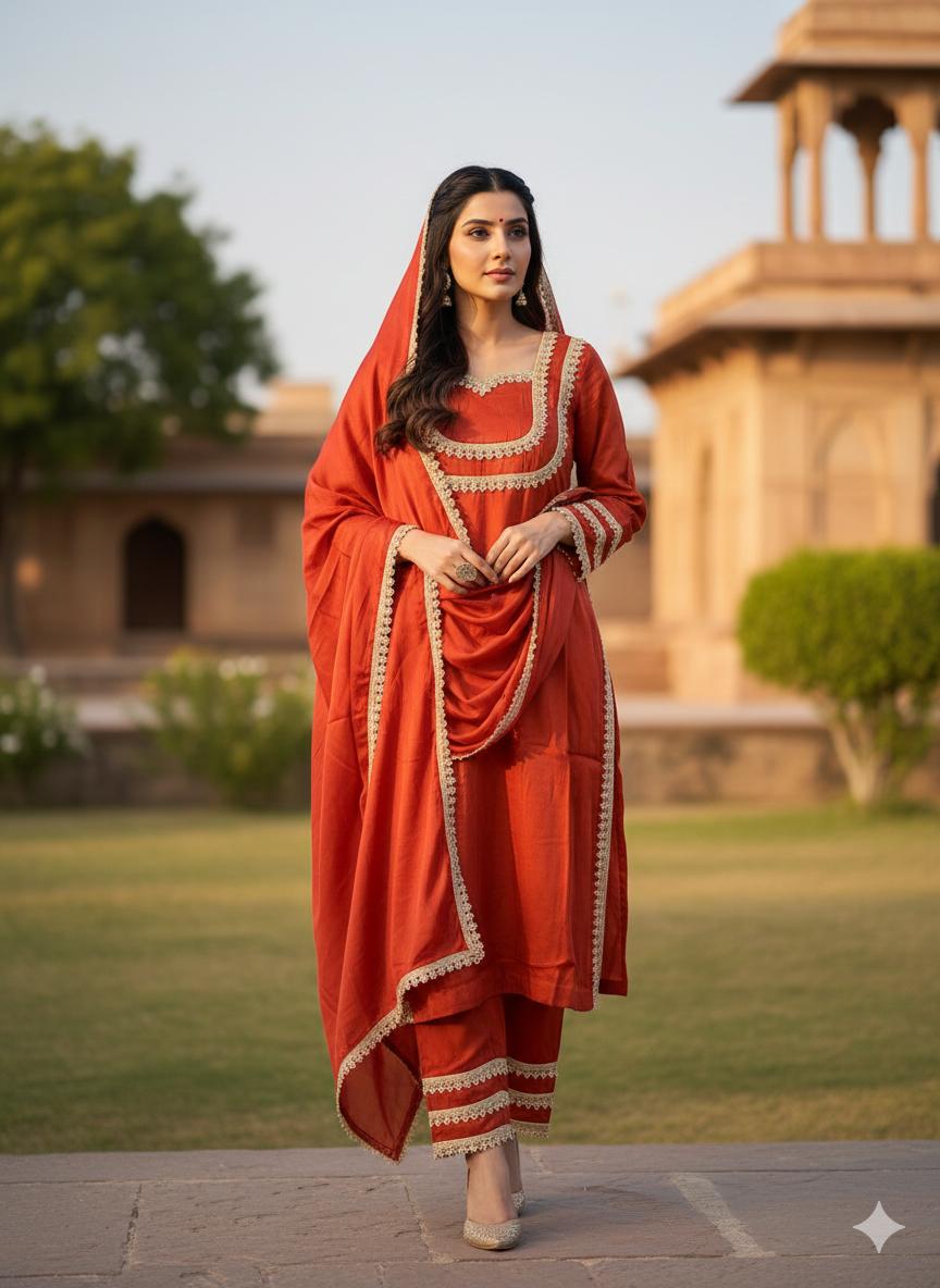 Sultanat Gota-Patti Silk Trousseau