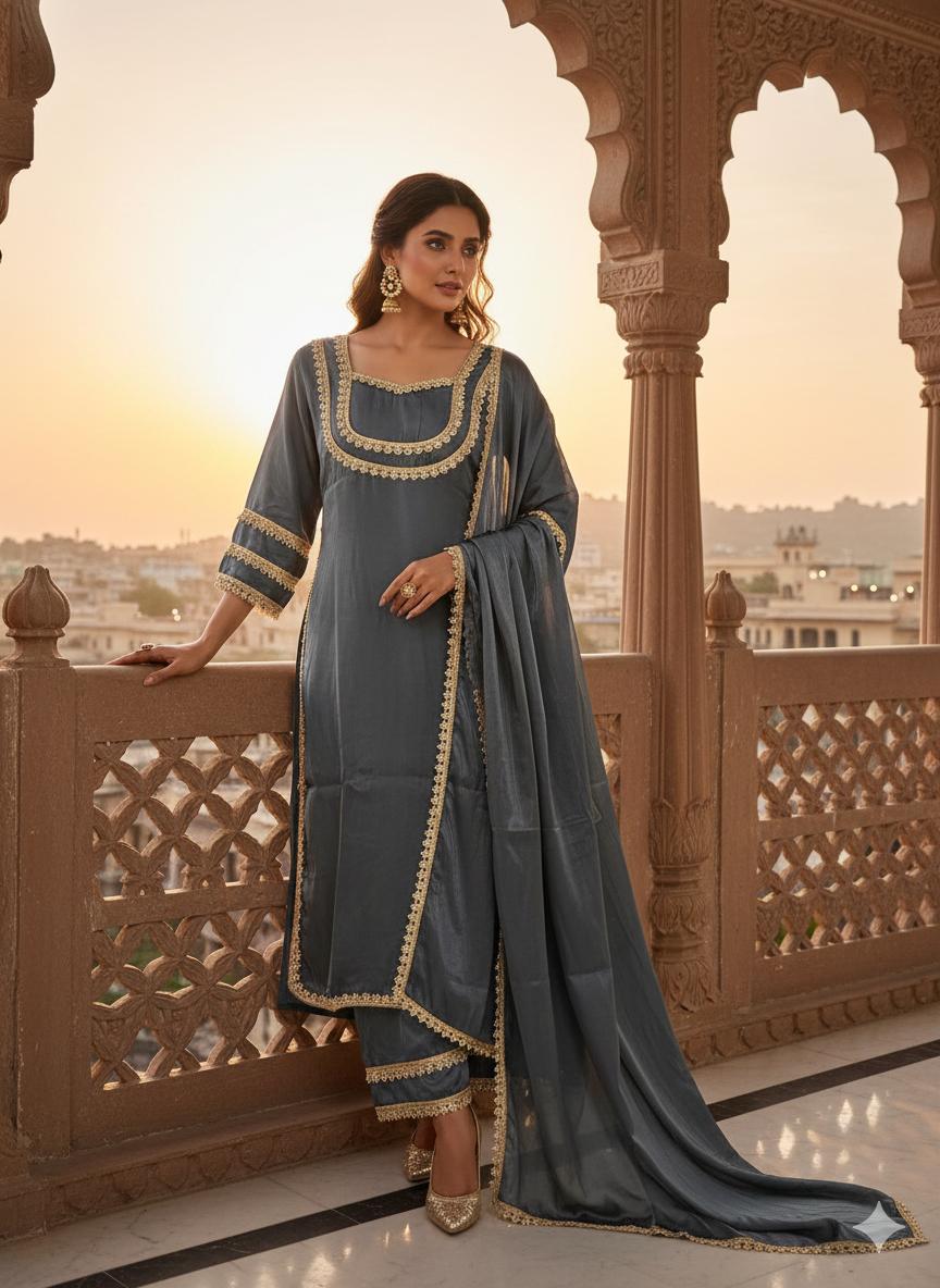 Sultanat Gota-Patti Silk Trousseau