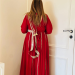 Selfie Blood Red Georgette Gown