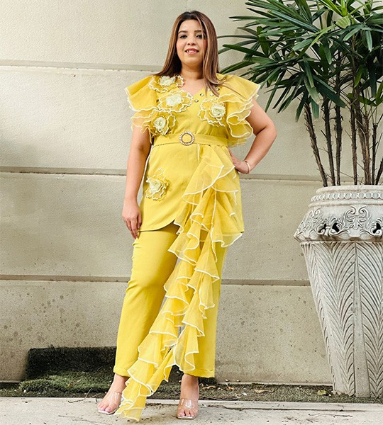 Selfie Daffodil Yellow Designer Cordset