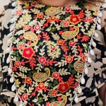 Selfie Floral Print Georgette Drape Skirt