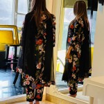 Selfie Floral Print Rayon Suit Set
