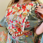 Selfie Floral Print Georgette Drape Skirt