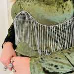 Selfie Olive Green Velvet Middi Dress