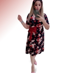 Selfie Floral Print Middi Dress